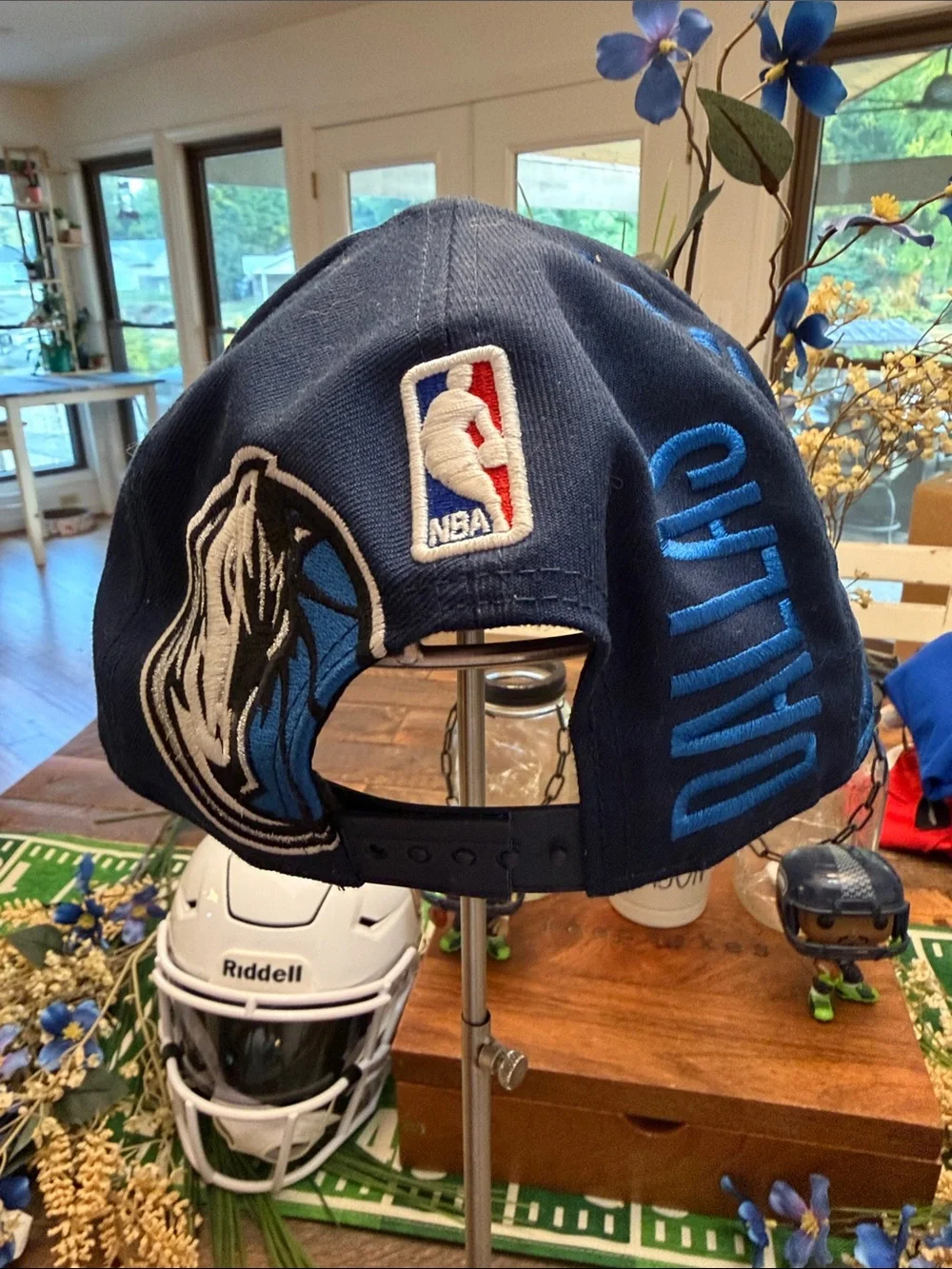 NBA Dallas Mavericks Novelty Snapback Hat - Multi-Print Embroidery GUC 🏀 🧡🔥🏀🧡🔥